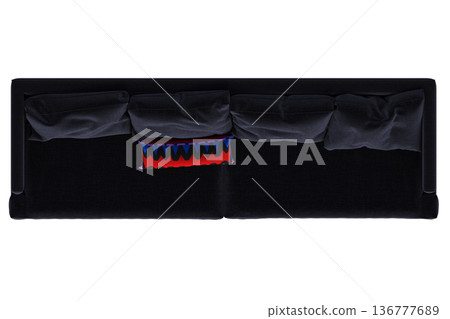 sofa isolate on a transparent background, interior furniture, 3D illustration, cg render sofa isolate on a transparent background, interior furniture, 3D illustration, cg render 136777689