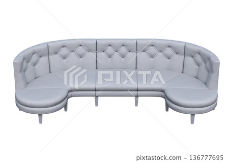 sofa isolate on a transparent background, interior furniture, 3D illustration, cg render sofa isolate on a transparent background, interior furniture, 3D illustration, cg render 136777695