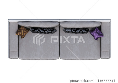 sofa isolate on a transparent background, interior furniture, 3D illustration, cg render sofa isolate on a transparent background, interior furniture, 3D illustration, cg render 136777741