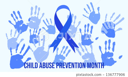 Child Abuse Prevention Month April Awareness Safe. For campaigns, posters, social media, and educational websites. Vector illustration. Child Abuse Prevention Month April Awareness Safe. For campaigns, posters, social media, and educational websites. Vector illustration. 136777906