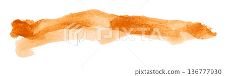 orange brush isolated on transparent background orange watercolor orange brush isolated on transparent background orange watercolor 136777930