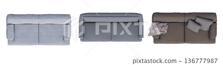 sofa isolate on a transparent background, interior furniture, 3D illustration, cg render sofa isolate on a transparent background, interior furniture, 3D illustration, cg render 136777987