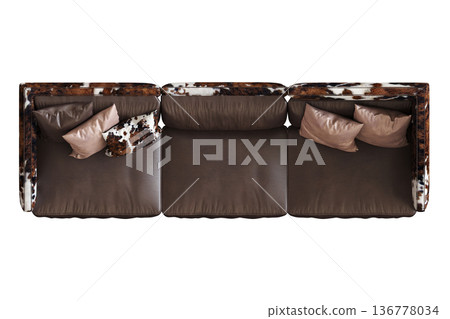 sofa isolate on a transparent background, interior furniture, 3D illustration, cg render sofa isolate on a transparent background, interior furniture, 3D illustration, cg render 136778034