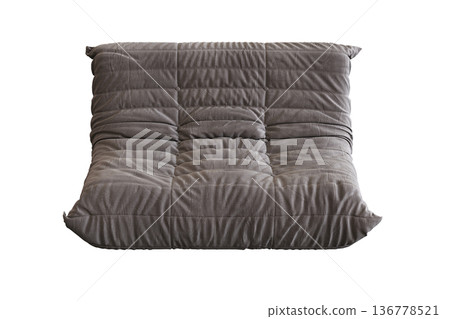 comfortable soft sofa isolated on transparent background, interior furniture, 3D illustration, cg render comfortable soft sofa isolated on transparent background, interior furniture, 3D illustration, cg render 136778521