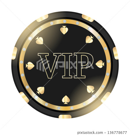 Exclusive VIP Casino Chip Design Featuring Gold Exclusive VIP Casino Chip Design Featuring Gold 136778677