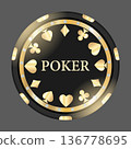 Exclusive VIP Casino Chip Design Featuring Gold 136778695