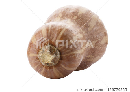 Pumpkin Butternut Squash isolated on a white background 136779235