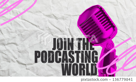 Join the podcasting world with exciting discussions and engaging stories in this creative space 136779841