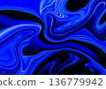 美麗的漩渦背景，帶有藍色漸變 136779942