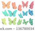 a set of butterflies 136780034