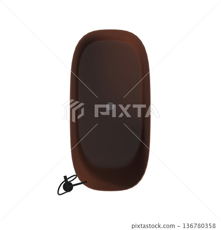bathtub isolated on a transparent background, 3D illustration, and a CG render 136780358