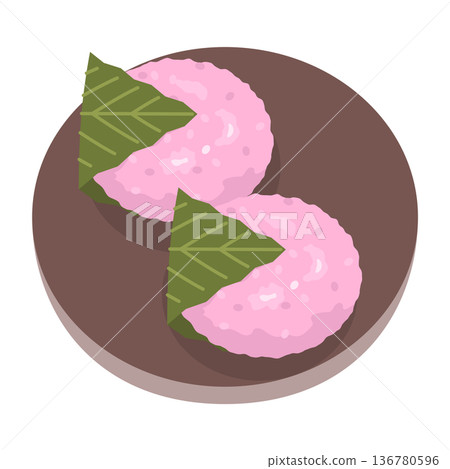 櫻花年糕的插圖 136780596
