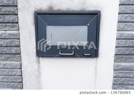 A residential gate with rain marks that needs exterior painting A residential gate with rain marks that needs exterior painting 136780865
