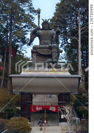 Shrine and impressive stone gate Shrine and impressive stone gate 136780999