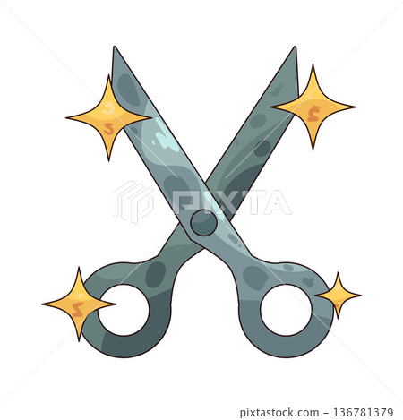 Illustration of Scissors Illustration of Scissors 136781379