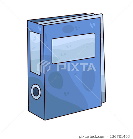 Illustration of binder Illustration of binder 136781403