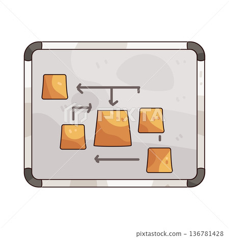 Illustration of whiteboard Illustration of whiteboard 136781428