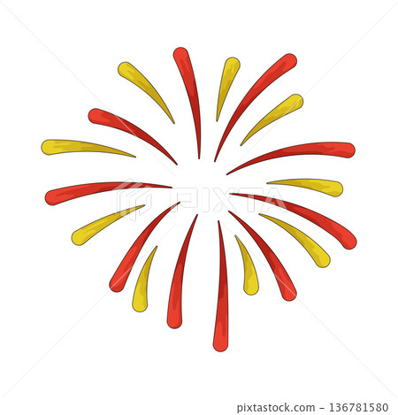 Illustration of fireworks 136781580