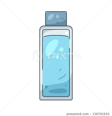 Illustration of toner bottle 136781610