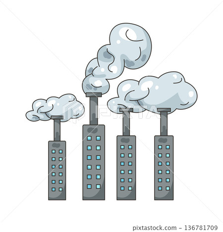 Illustration of Air pollution Illustration of Air pollution 136781709