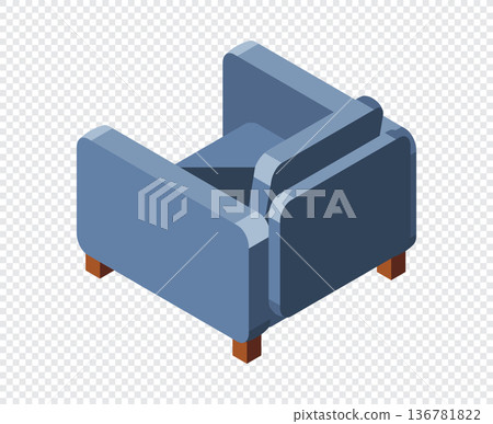 Isometric sofa. Modern sofa. Comfortable and cozy soft furniture. Isometric home furniture. Living room furniture Isometric sofa. Modern sofa. Comfortable and cozy soft furniture. Isometric home furniture. Living room furniture 136781822
