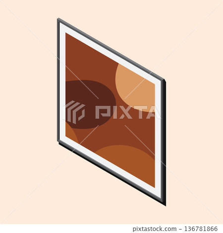 Isometric Rectangle Frame Isometric photo frame. Isometric 3d picture... - Stock Illustration ...