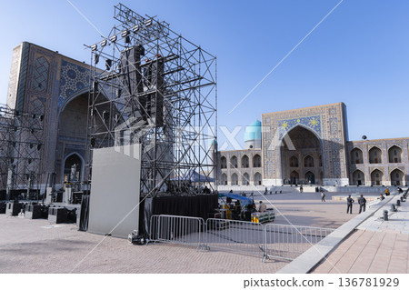 Registan Square during the Samarkand event Registan Square during the Samarkand event 136781929