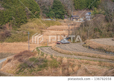 Sakata Rice Terraces, a scenic spot in Asuka Village, Nara Prefecture Sakata Rice Terraces, a scenic spot in Asuka Village, Nara Prefecture 136782038