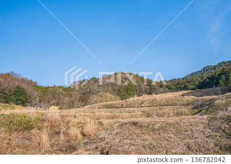Sakata Rice Terraces, a scenic spot in Asuka Village, Nara Prefecture 136782042