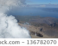 櫻島火山口的高空無人機攝影 136782070