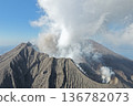 櫻島火山口的高空無人機攝影 136782073