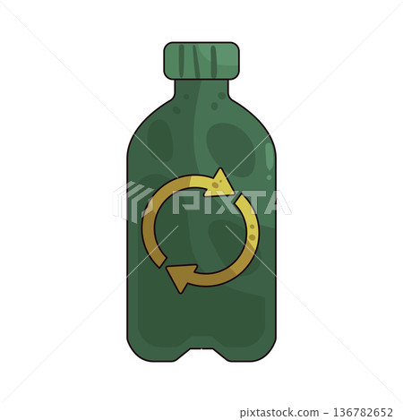 Illustration of recycle bottle Illustration of recycle bottle 136782652