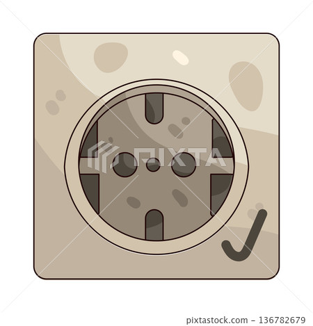 Illustration of socket 136782679