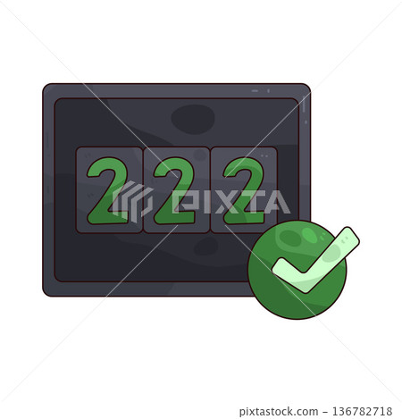 Illustration of credit score 136782718