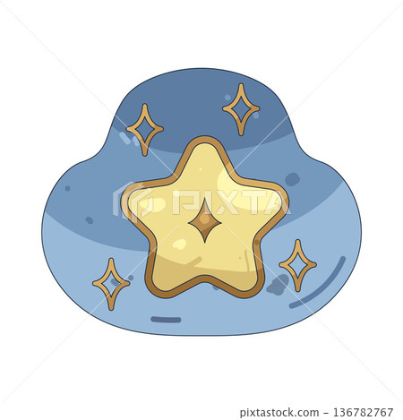Illustration of star Illustration of star 136782767