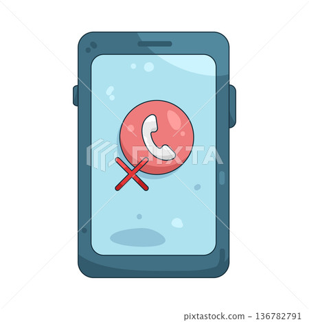 Illustration of Missed call Illustration of Missed call 136782791