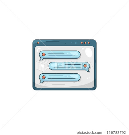 Illustration of Web chat Illustration of Web chat 136782792