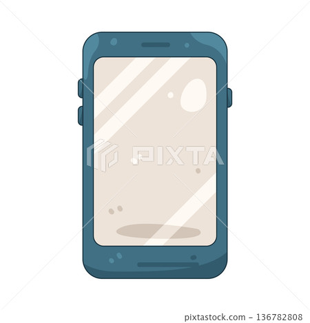 Illustration of smartphone Illustration of smartphone 136782808
