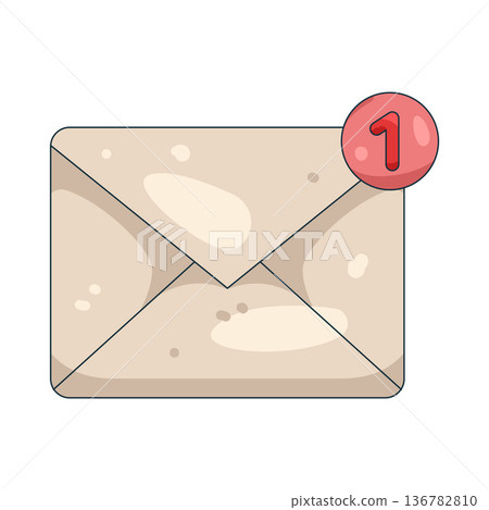 Illustration of new message Illustration of new message 136782810