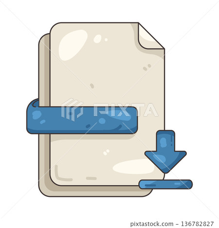Illustration of Download file Illustration of Download file 136782827