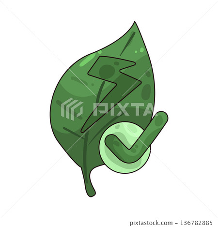 Illustration of Leaf with checkmark Illustration of Leaf with checkmark 136782885