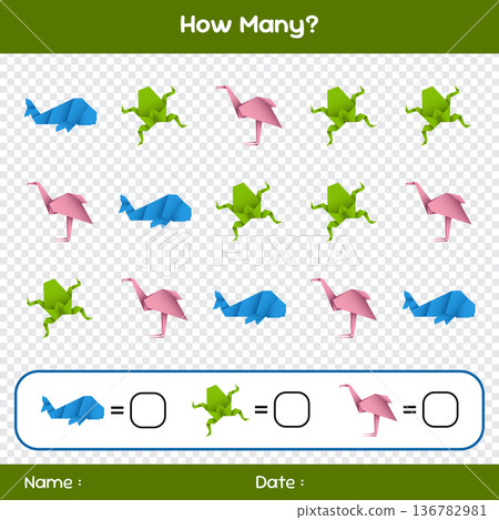 Count how many objects. Educational mathematical game. Counting game for children. Kids activity sheet. Template for how many Count how many objects. Educational mathematical game. Counting game for children. Kids activity sheet. Template for how many 136782981