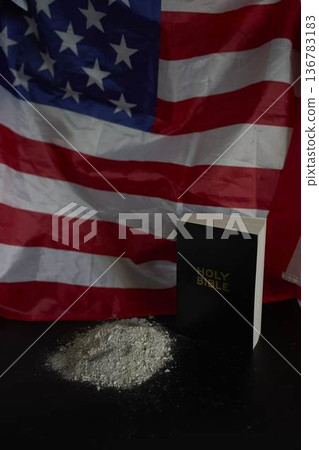 funeral, American flag, holy bible, ashes, farewell, grief funeral, American flag, holy bible, ashes, farewell, grief 136783183