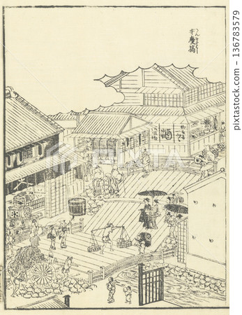 江戶名勝圖鑑：弁慶橋 136783579