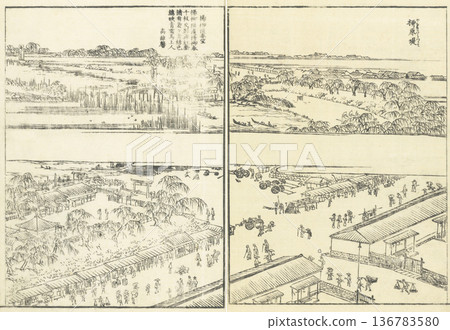 Illustrated Guide to Famous Places of Edo: Yanagihara Tsutsumi Illustrated Guide to Famous Places of Edo: Yanagihara Tsutsumi 136783580