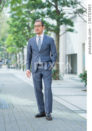 A businessman outdoors A businessman outdoors 136783863