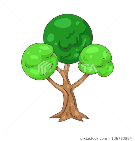 Illustration of tree 136783894