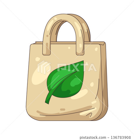 Illustration of eco bag Illustration of eco bag 136783908