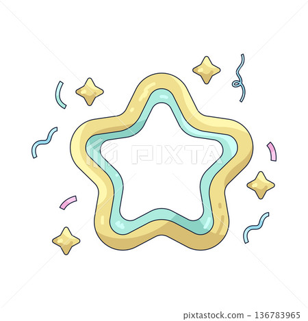 Illustration of star Illustration of star 136783965