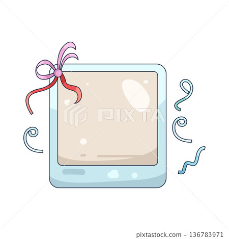Illustration of polaroid frame Illustration of polaroid frame 136783971